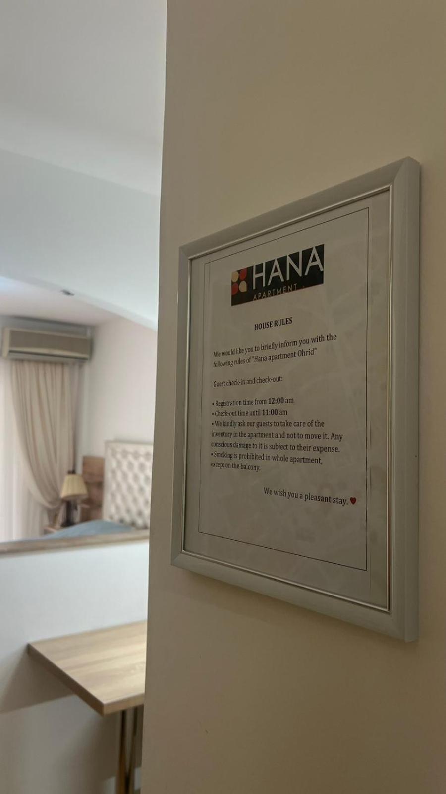 Hana Apartment Ohrid Extérieur photo